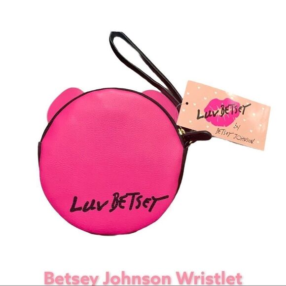 Betsey Johnson Wristlet with cute face - Picture 2 of 4